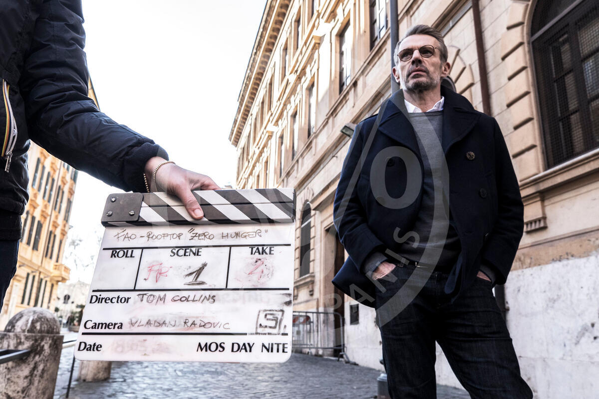 FAO Digital Media Hub - Filming Zero Hunger Promo film starring french  actor Lambert Wilson